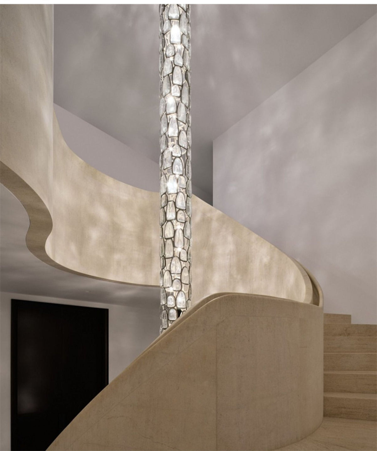 Crystal Mosaic Chandelier-Neutral Decor