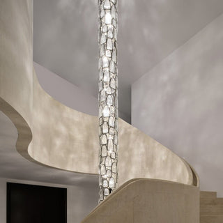 Crystal Mosaic Chandelier-Neutral Decor