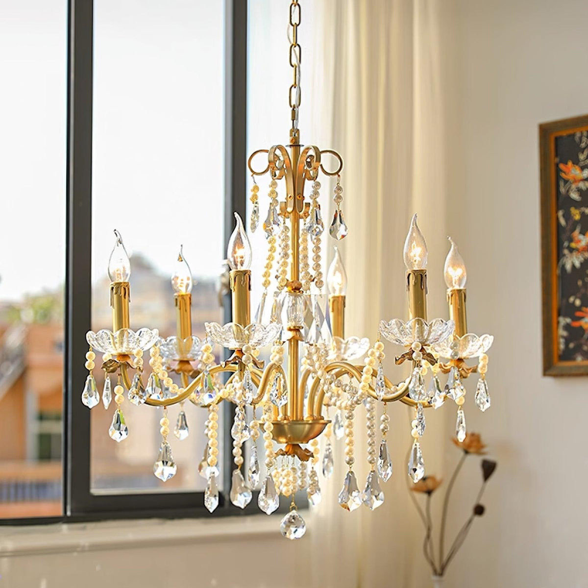 Hadrena Lustre Cristal Perle