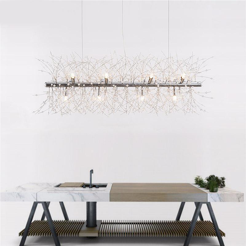 Bastiana Lustre Laiton Linéaire Cristal Branche