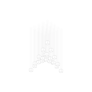 Crystal Pixels Customize Chandelier-Neutral Decor