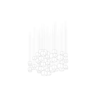 Crystal Pixels Customize Chandelier-Neutral Decor