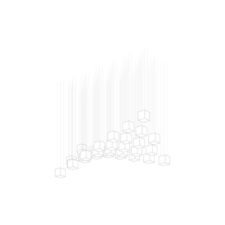 Crystal Pixels Customize Chandelier-Neutral Decor