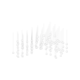 Crystal Pixels Customize Chandelier-Neutral Decor