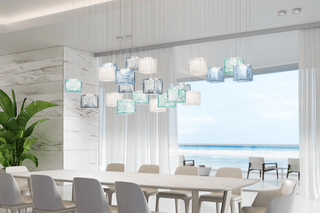 Crystal Pixels Customize Chandelier-Neutral Decor