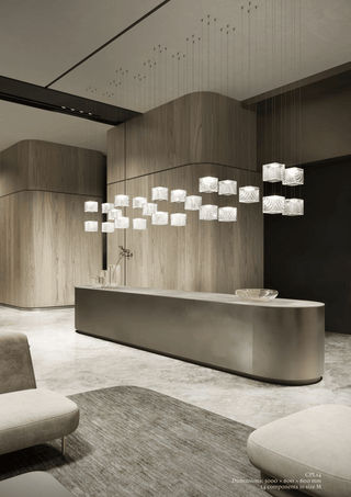Crystal Pixels Customize Chandelier-Neutral Decor