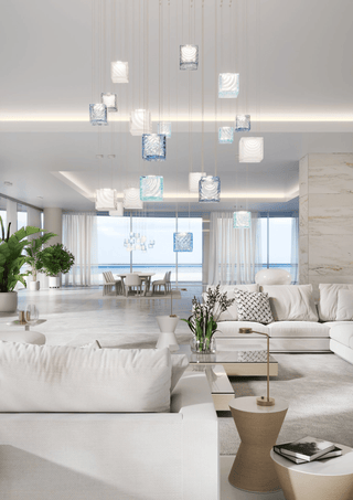 Crystal Pixels Customize Chandelier-Neutral Decor