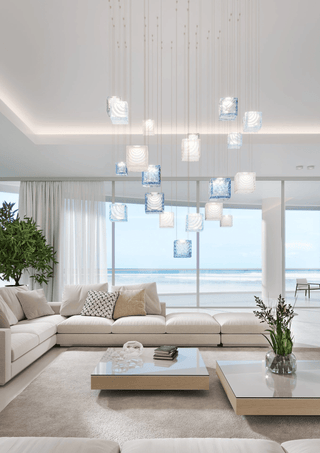 Crystal Pixels Customize Chandelier-Neutral Decor