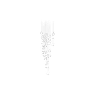 Crystal Pixels Customize Chandelier-Neutral Decor
