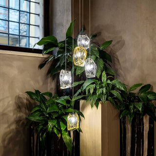 Crystal Rock Cluster Pendant Light-Neutral Decor