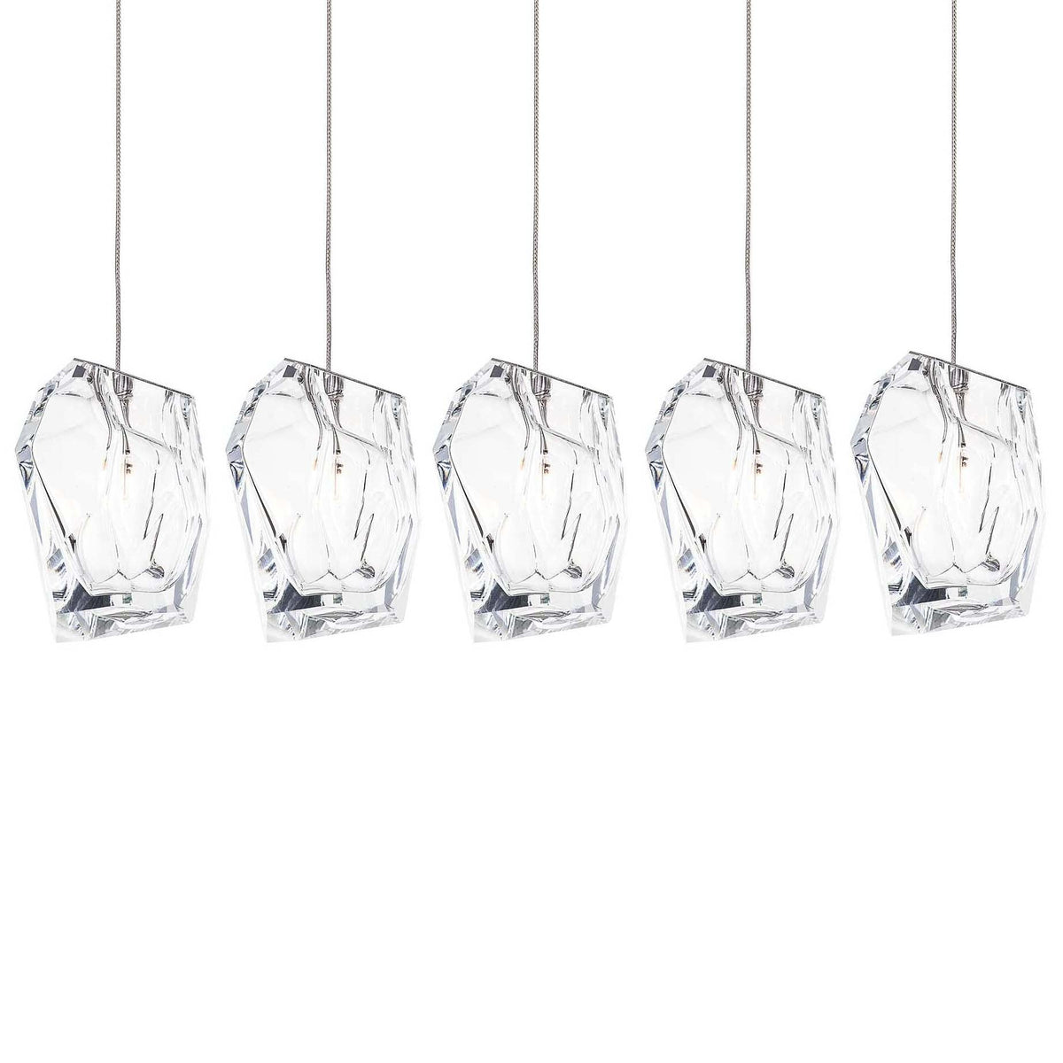 Crystal Rock Cluster Pendant Light-Neutral Decor