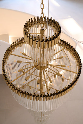 Eurmirila Lustre Luxueux en Cristal en Spirale