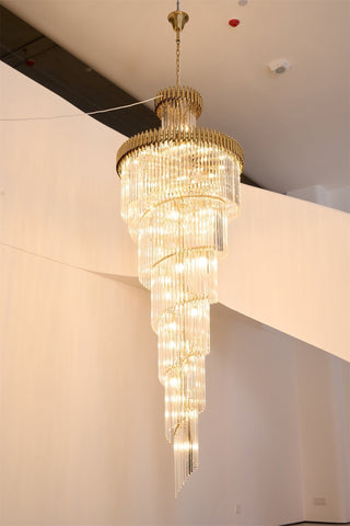 Eurmirila Lustre Luxueux en Cristal en Spirale