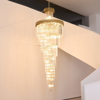 Eurmirila Lustre Luxueux en Cristal en Spirale