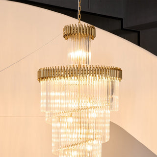 Eurmirila Lustre Luxueux en Cristal en Spirale