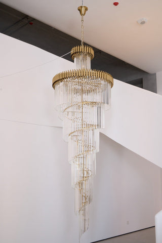 Eurmirila Lustre Luxueux en Cristal en Spirale