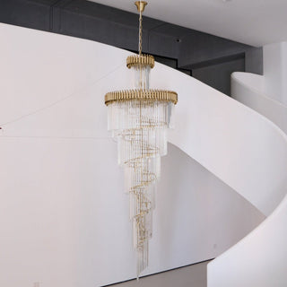Eurmirila Lustre Luxueux en Cristal en Spirale
