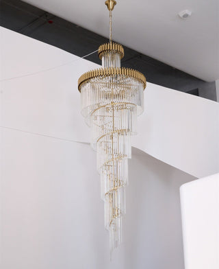 Eurmirila Lustre Luxueux en Cristal en Spirale