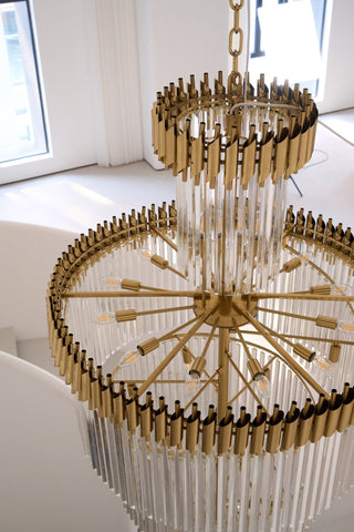 Eurmirila Lustre Luxueux en Cristal en Spirale