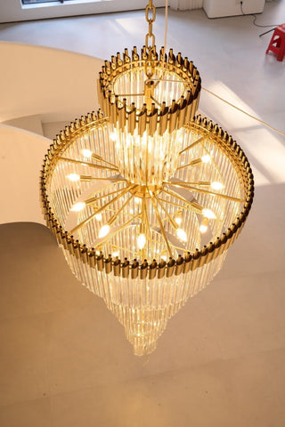 Eurmirila Lustre Luxueux en Cristal en Spirale