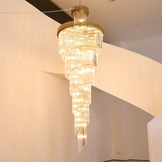 Eurmirila Lustre Luxueux en Cristal en Spirale