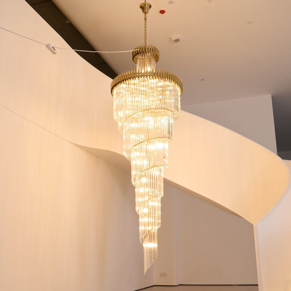 Eurmirila Lustre Luxueux en Cristal en Spirale