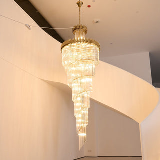 Eurmirila Lustre Luxueux en Cristal en Spirale