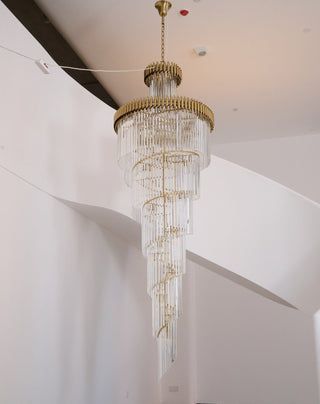 Eurmirila Lustre Luxueux en Cristal en Spirale