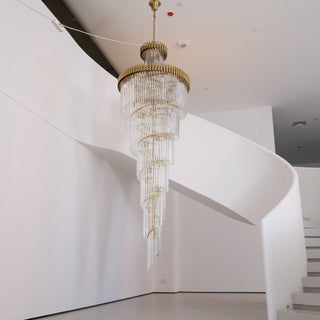 Eurmirila Lustre Luxueux en Cristal en Spirale