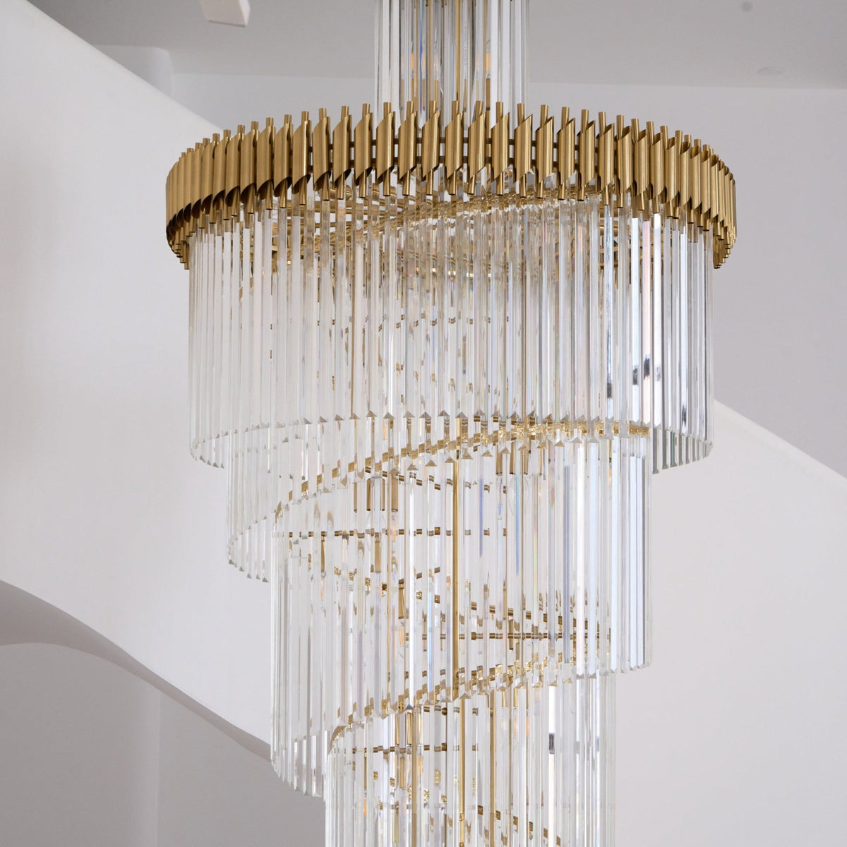 Eurmirila Lustre Luxueux en Cristal en Spirale