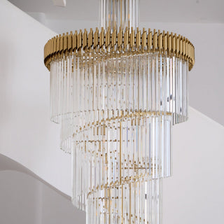 Eurmirila Lustre Luxueux en Cristal en Spirale