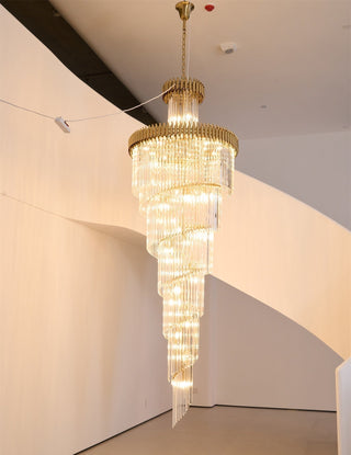 Eurmirila Lustre Luxueux en Cristal en Spirale