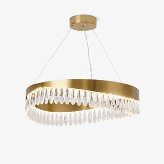 Lustra Lustre Anneau en Cristal Poli