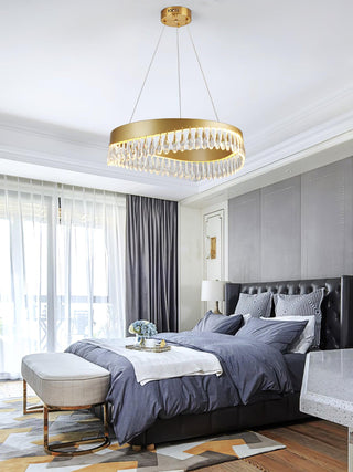 Lustra Lustre Anneau en Cristal Poli