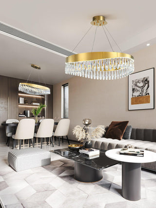 Lustra Lustre Anneau en Cristal Poli