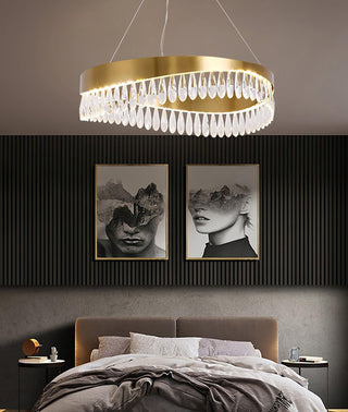 Lustra Lustre Anneau en Cristal Poli