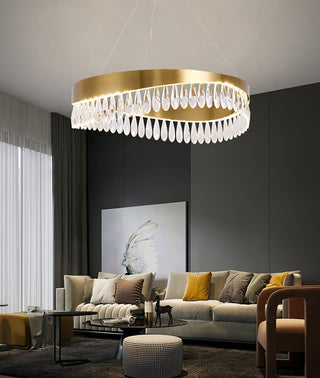 Lustra Lustre Anneau en Cristal Poli