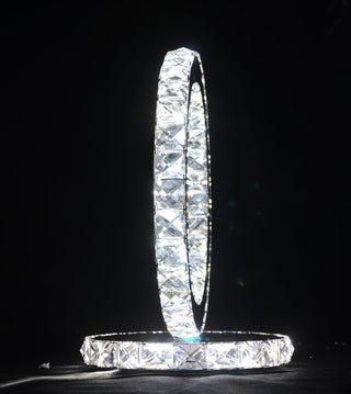 Ivor Lampe de Table Cristal Rings
