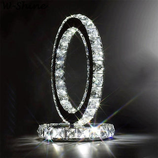 Ivor Lampe de Table Cristal Rings