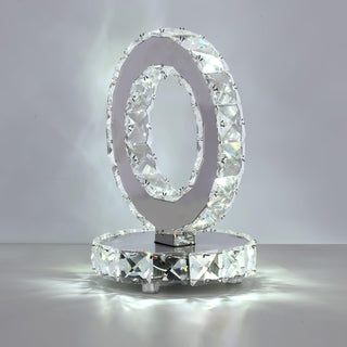 Ivor Lampe de Table Cristal Rings