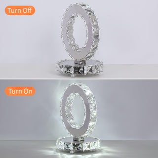 Ivor Lampe de Table Cristal Rings