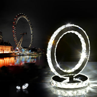 Ivor Lampe de Table Cristal Rings