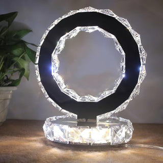 Ivor Lampe de Table Cristal Rings