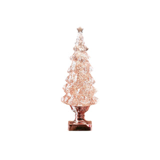 Crystal Lampe à Poser Sapin de Noël (Batterie Intégrée)