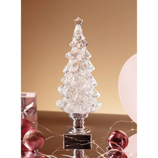 Crystal Lampe à Poser Sapin de Noël (Batterie Intégrée)
