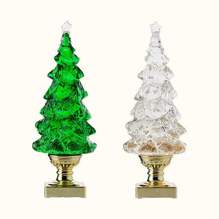Crystal Lampe à Poser Sapin de Noël (Batterie Intégrée)