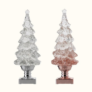 Crystal Lampe à Poser Sapin de Noël (Batterie Intégrée)