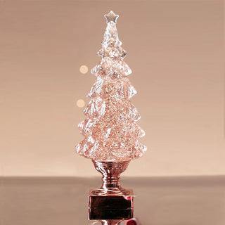 Crystal Lampe à Poser Sapin de Noël (Batterie Intégrée)