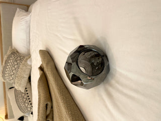 Lustra Suspension Lampe Boule en Cristal et Laiton en Grappe
