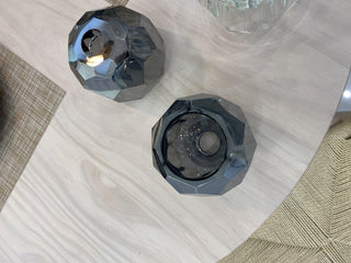 Lustra Suspension Lampe Boule en Cristal et Laiton en Grappe